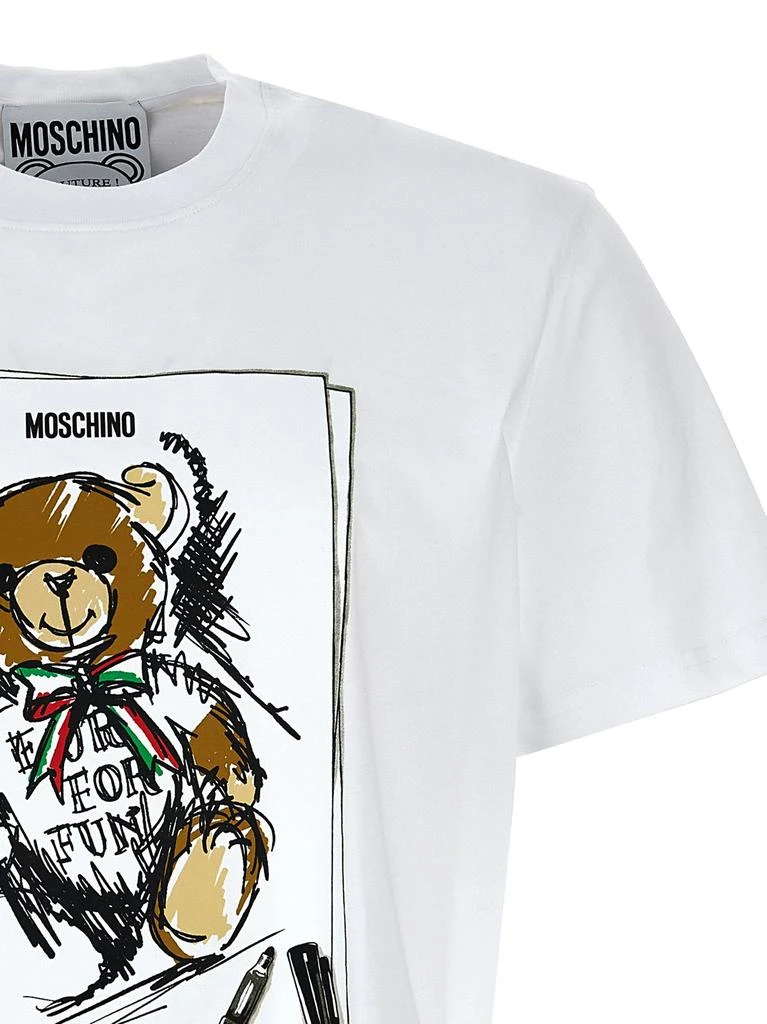 Moschino Moschino Teddy Bear Printed Crewneck T-Shirt 3