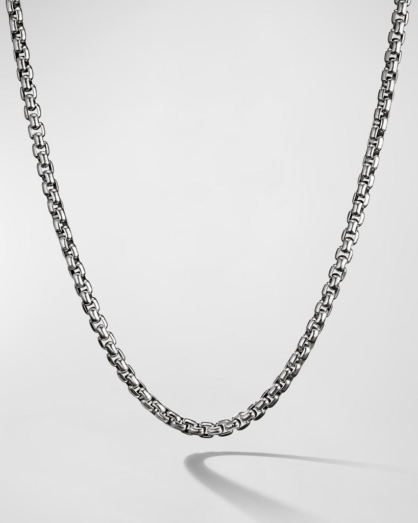 David Yurman Men's Box Chain Necklace in Silver, 4.8mm, 24"L