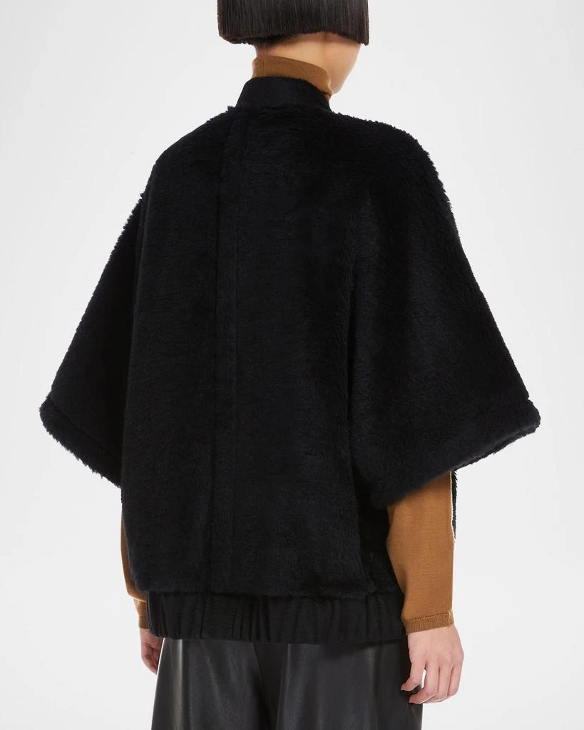 Max Mara Briose Wool Blend Wrap Poncho 3