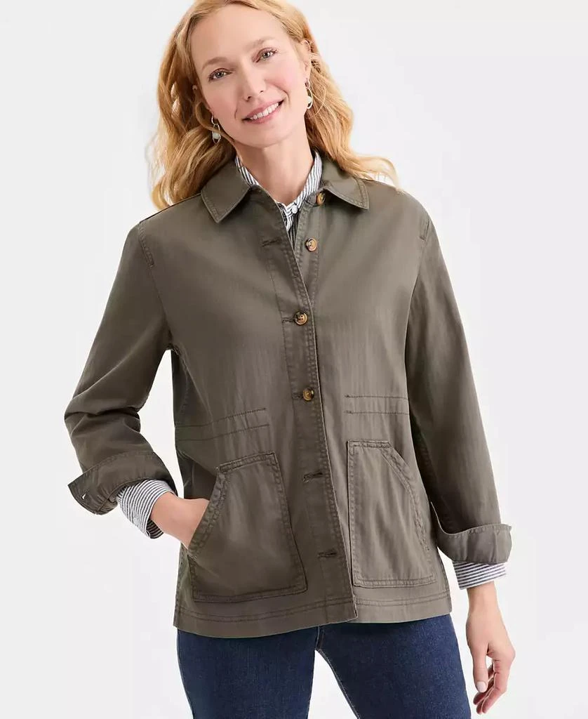 Style 
Co Women
s Collared Utility Jacket, Macy
s Exclusive 2