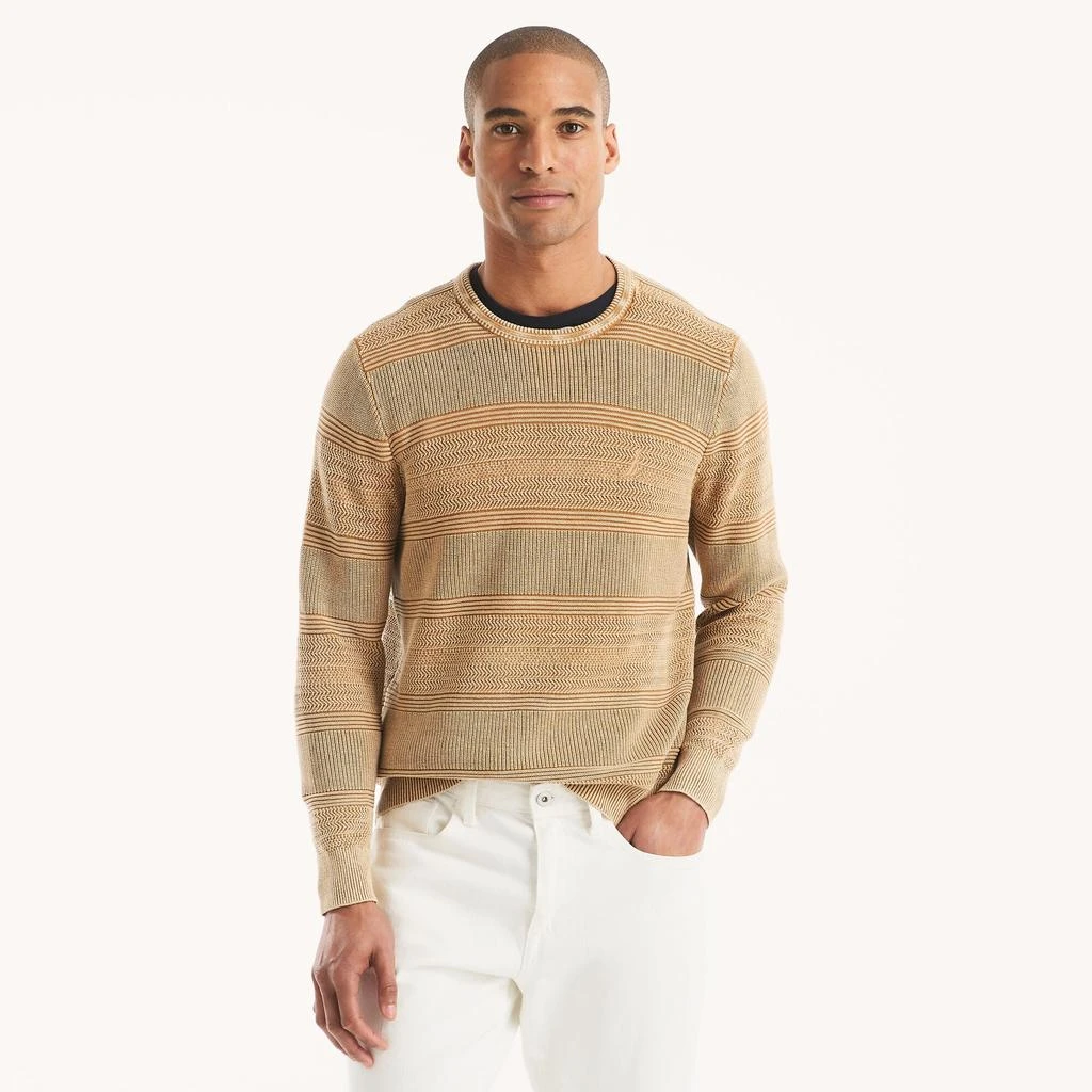 Nautica Mens Stonewashed Crewneck Sweater