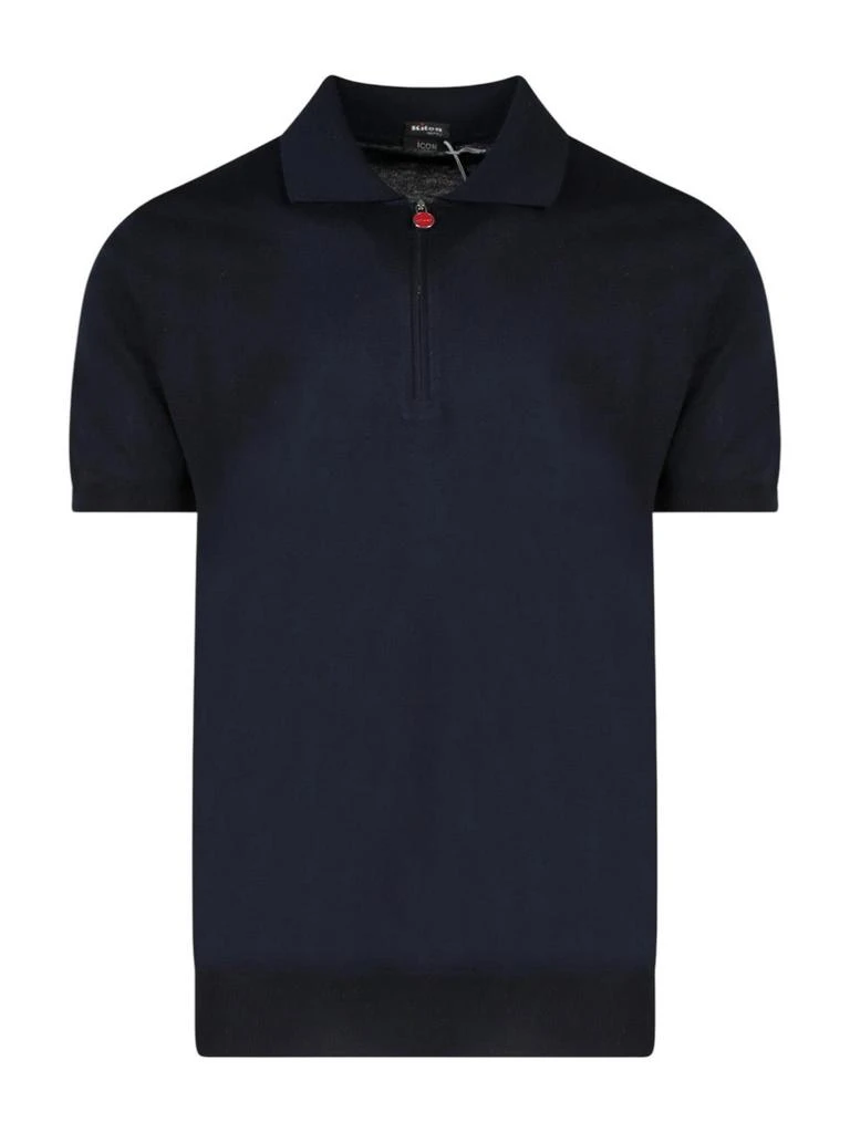 Kiton Kiton Knitted Zipped Polo Shirt 1