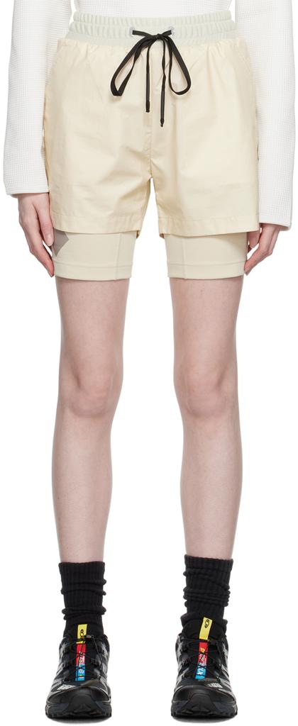 TEMPLA Beige Layered Shorts