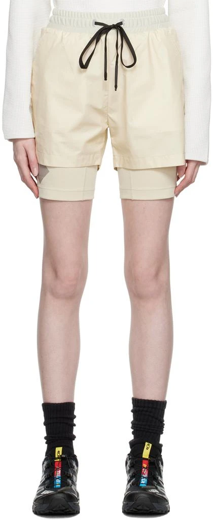 TEMPLA Beige Layered Shorts 1