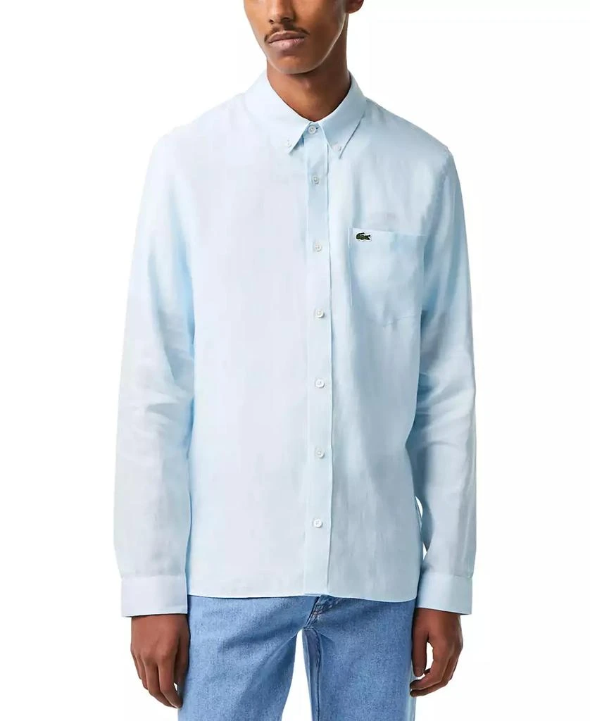 Lacoste Men's Regular-Fit Linen Shirt 1