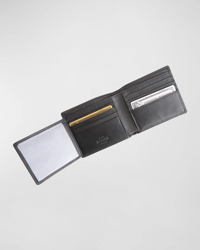 ROYCE New York Personalized Leather RFID Blocking Trifold Wallet 3