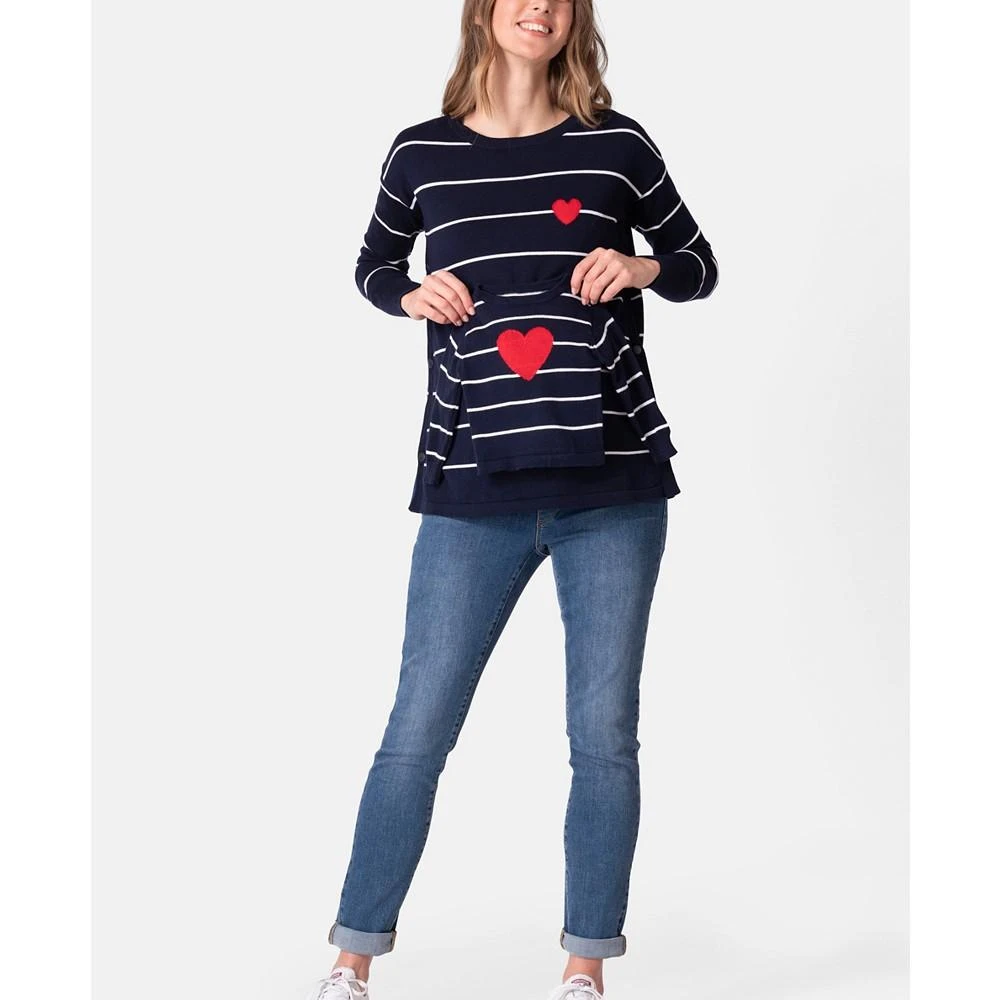 Seraphine Women's Maternity Mama Mini Nautical Cotton Sweaters 6