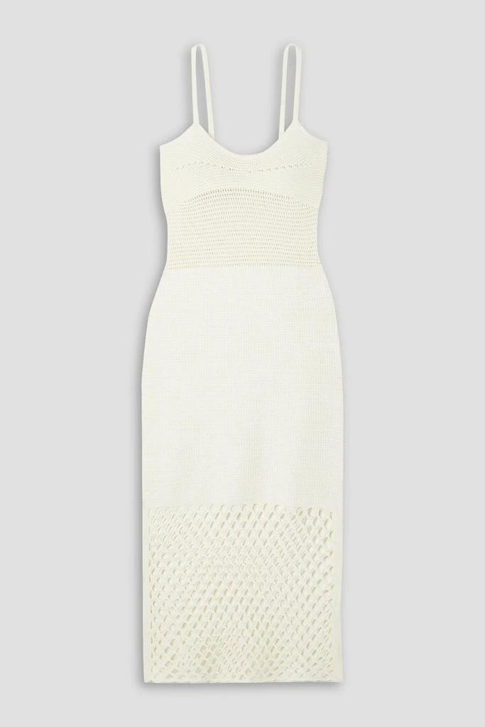 FRAME Crochet-knit midi dress 1