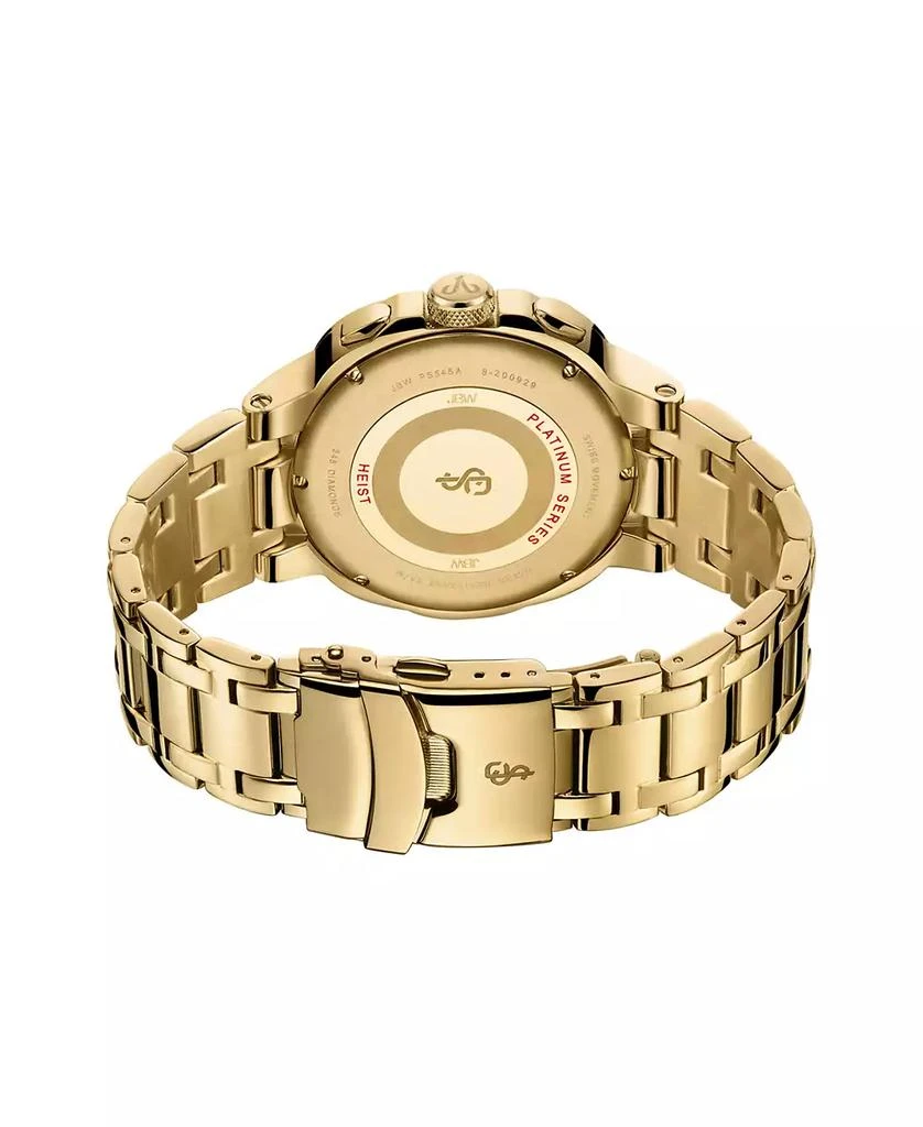 Jbw Men's Heist Platinum Series 18k Gold-plated Stainless Steel Watch, 47.5mm 6