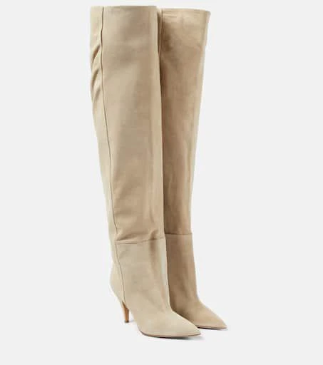 Khaite River suede knee-high boots 1