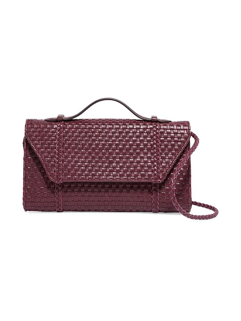Aimee Kestenberg Chelsea Leather Woven Convertible Clutch 1