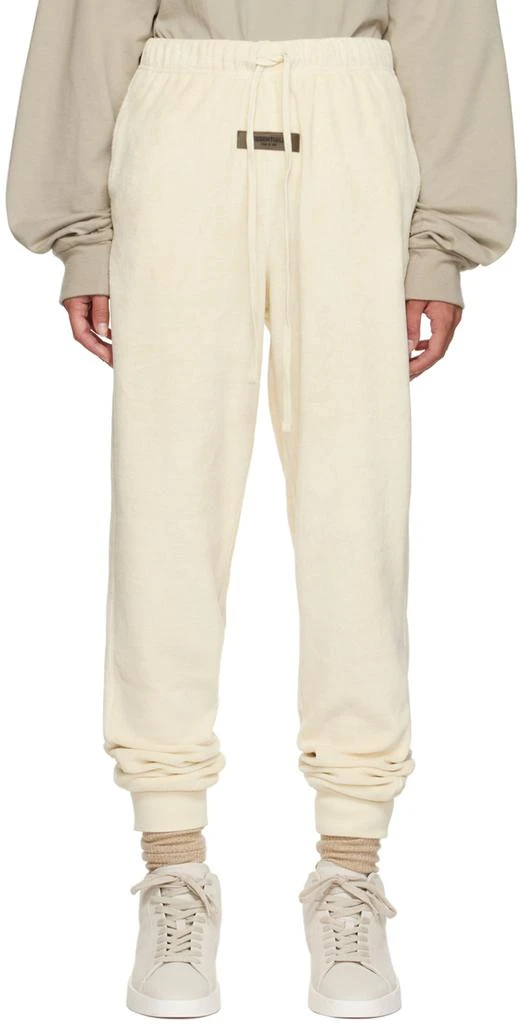 Essentials Off-White Drawstring Lounge Pants 1
