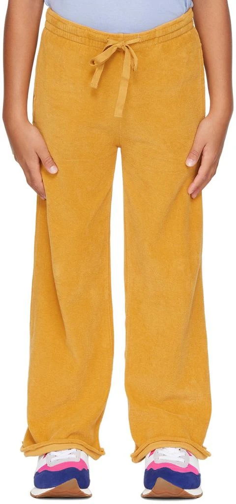 Longlivethequeen Kids Yellow Straight Lounge Pants