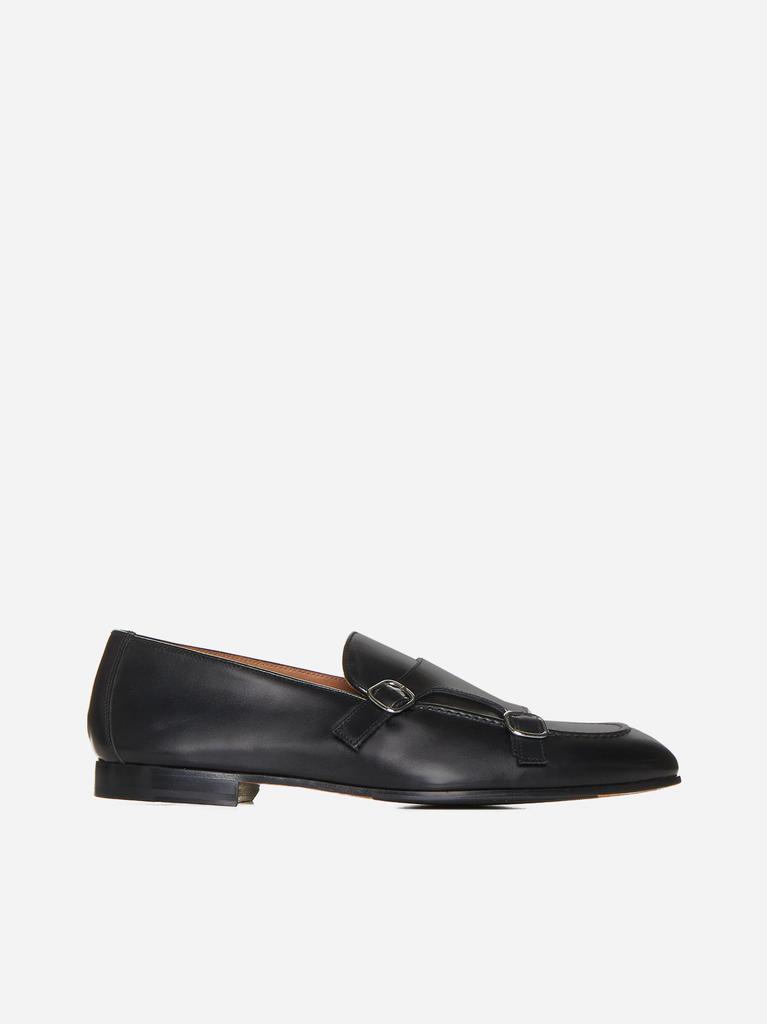 DOUCAL'S Adler leather monk straps