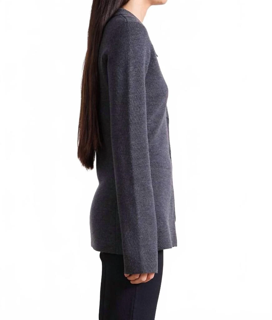 Apiece Apart Betti Knit Cardigan In Grey 2