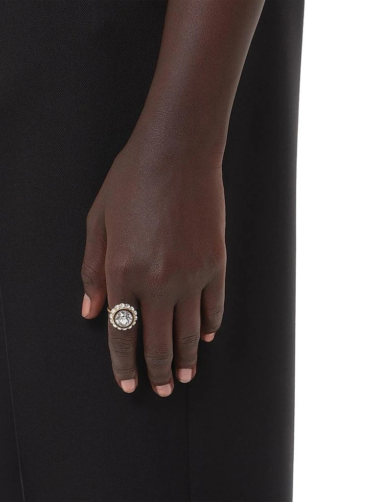 Valentino VLogo Signature Ring in Metal, Enamel and Crystals 2