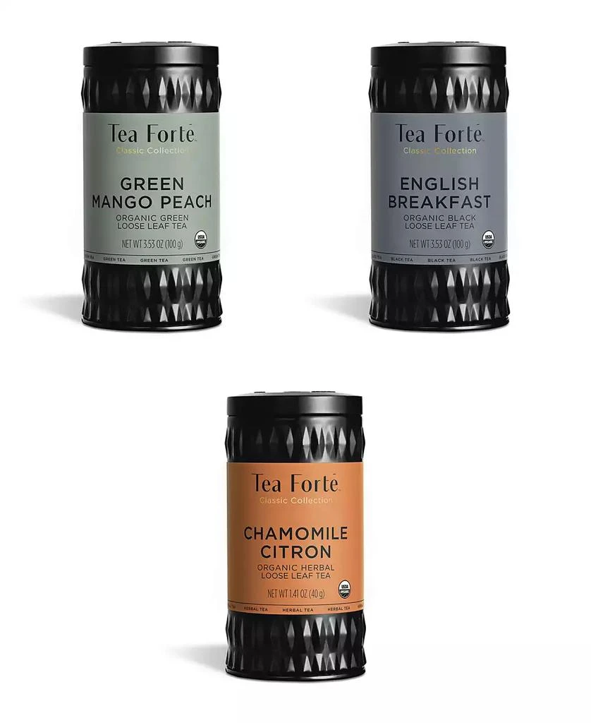Tea Forte Loose Tea Trio, 3 Piece 1
