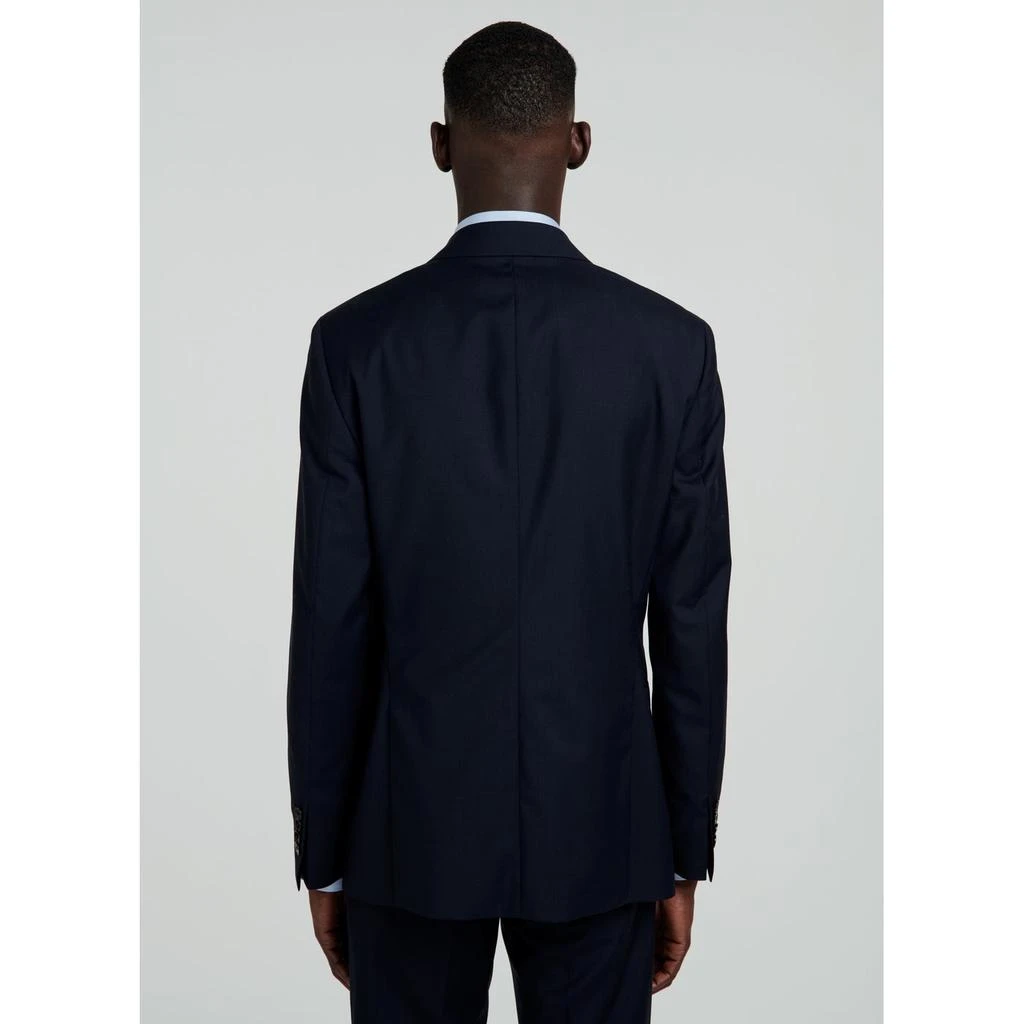 预计3周后发货 Fursac Veste Costume Toile Unie - Marine - Homme 4
