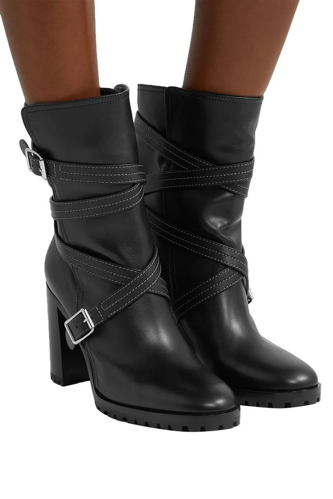 Gianvito Rossi 90 buckled leather ankle boots 3