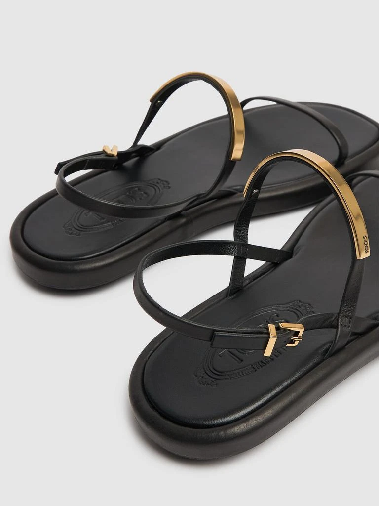 Tod's Baretta Sporty Leather Sandals 3