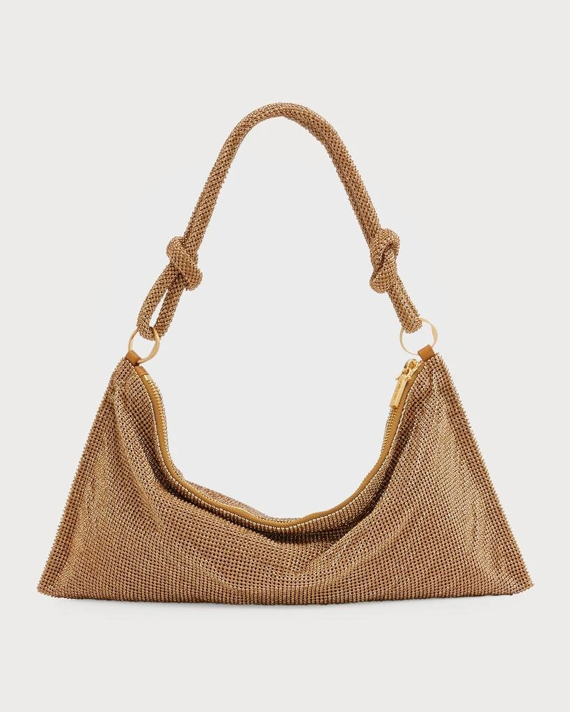 Cult Gaia Hera Knotted Rhinestone Mini Shoulder Bag 1