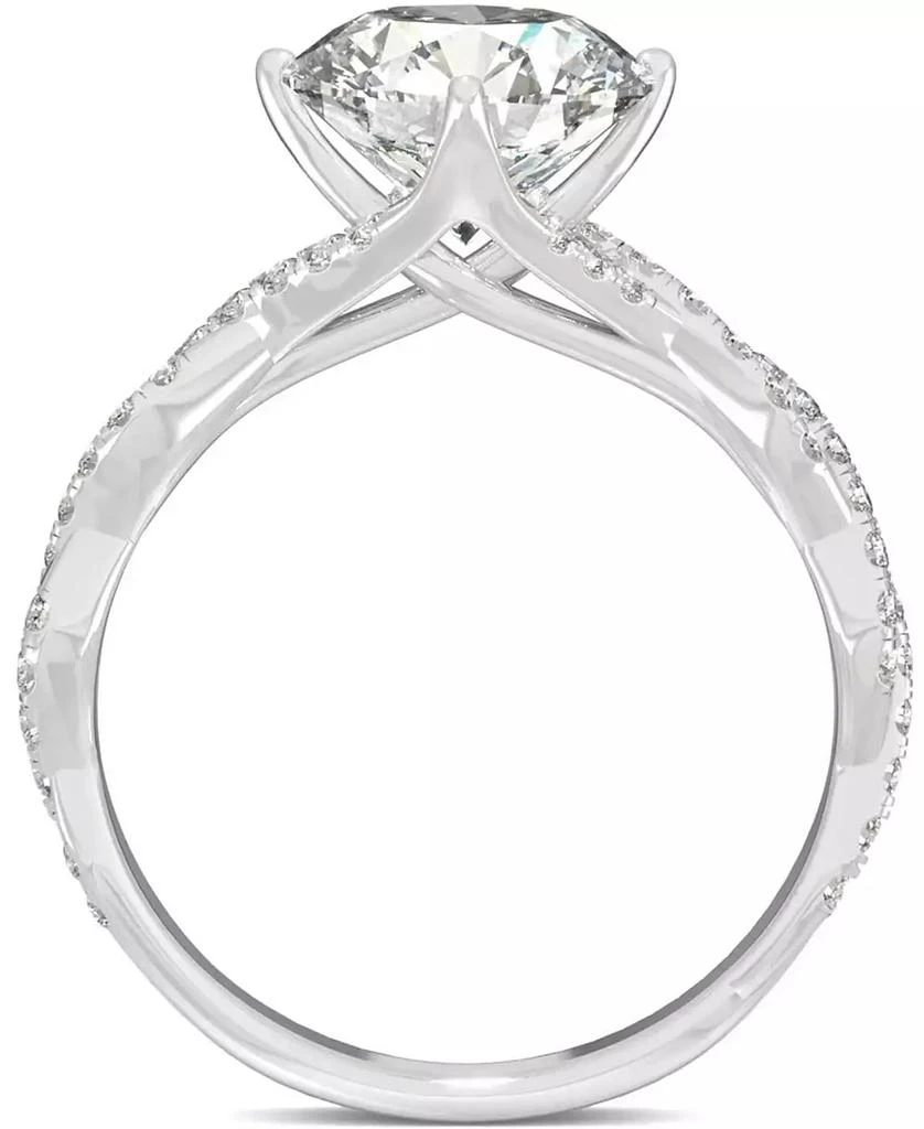Charles & Colvard Moissanite Twist Engagement Ring (2-1/3 ct. t.w. DEW) in 14k White Gold 4