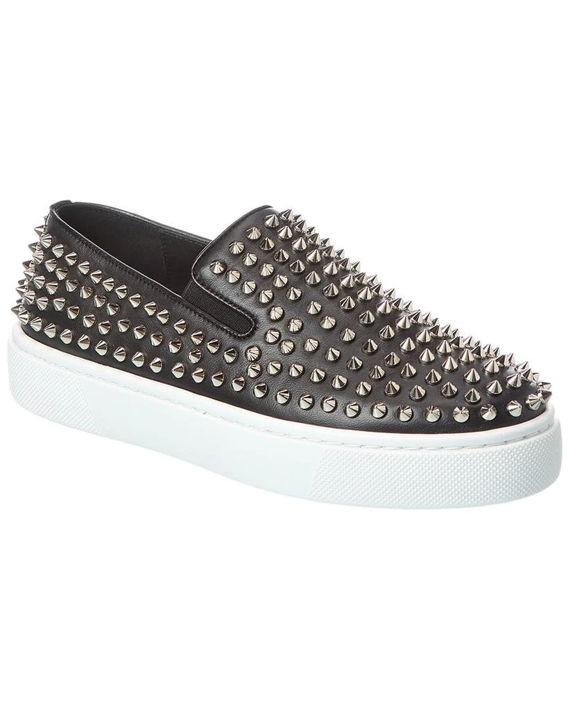Christian Louboutin Spikeboat Leather Slip-On Sneaker 1