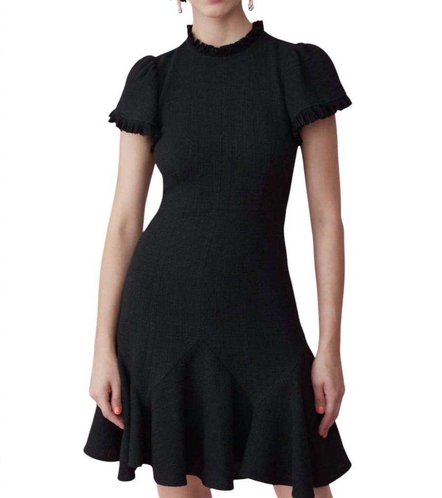 Rebecca Taylor Rebecca Taylor - Tweed Short Sleeve Flounce Short Dress