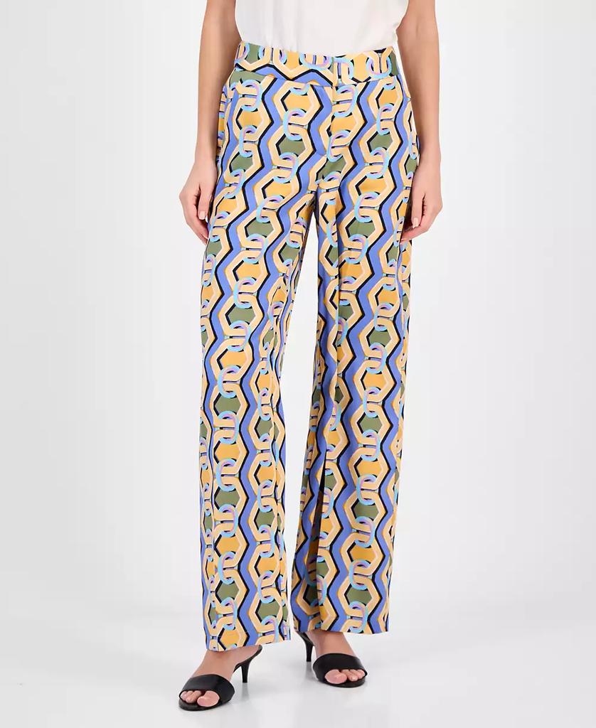 Tahari Women's Printed Wide-Leg Pants