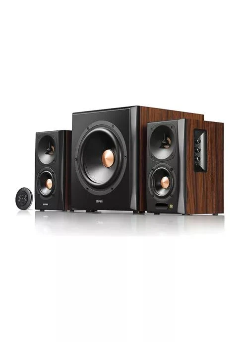 Edifier S360db 80 Watt Rms 2.1 Channel Amplified Bluetooth Bookshelf Speaker System With 75 Watt Wireless Subwoofer 1