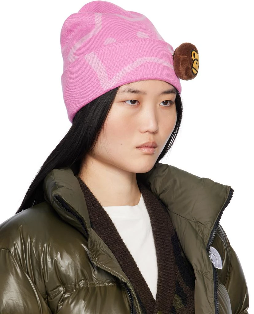 Bape Pink Baby Milo Beanie 2