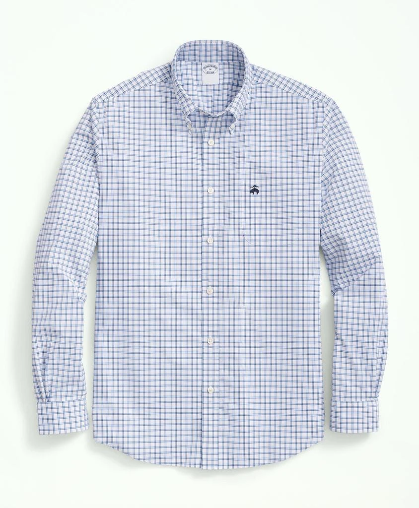 Brooks Brothers Performance Series Stretch Button-Down Collar, Checked Sport Shirt 1