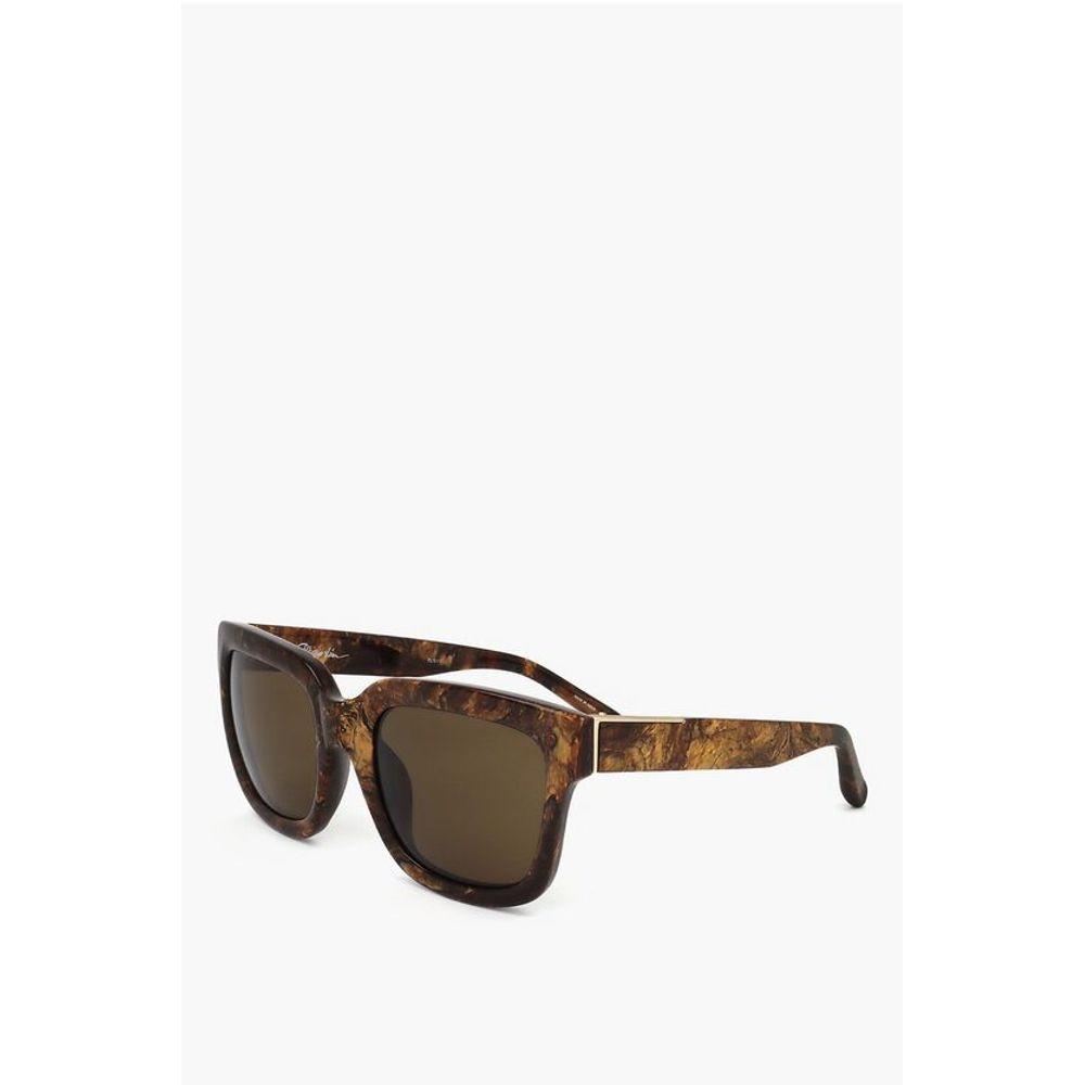 Linda Farrow PHILLIP LIM Marble Effect Frame Wayfarer Men's Sunglasses