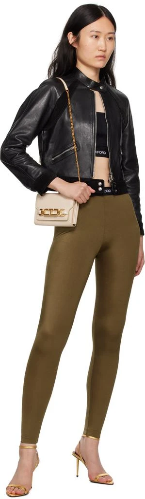 Tom Ford Gold Padlock Pointy Naked Heeled Sandals 5