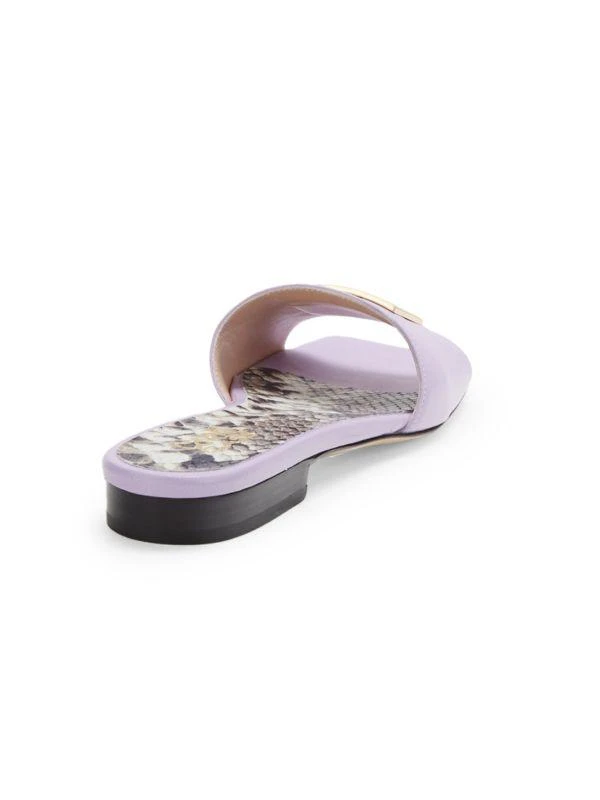 cavalli CLASS Leather Flat Sandals 3