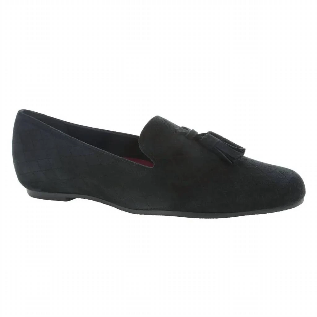 Munro Women's Tallie Loafers In Black Suede 1