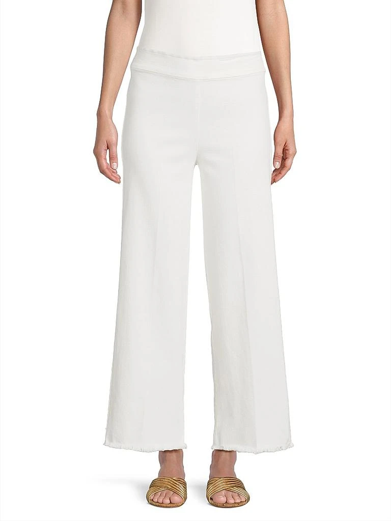 Avenue Montaigne Stretch-Denim Wide-Leg Jeans 3