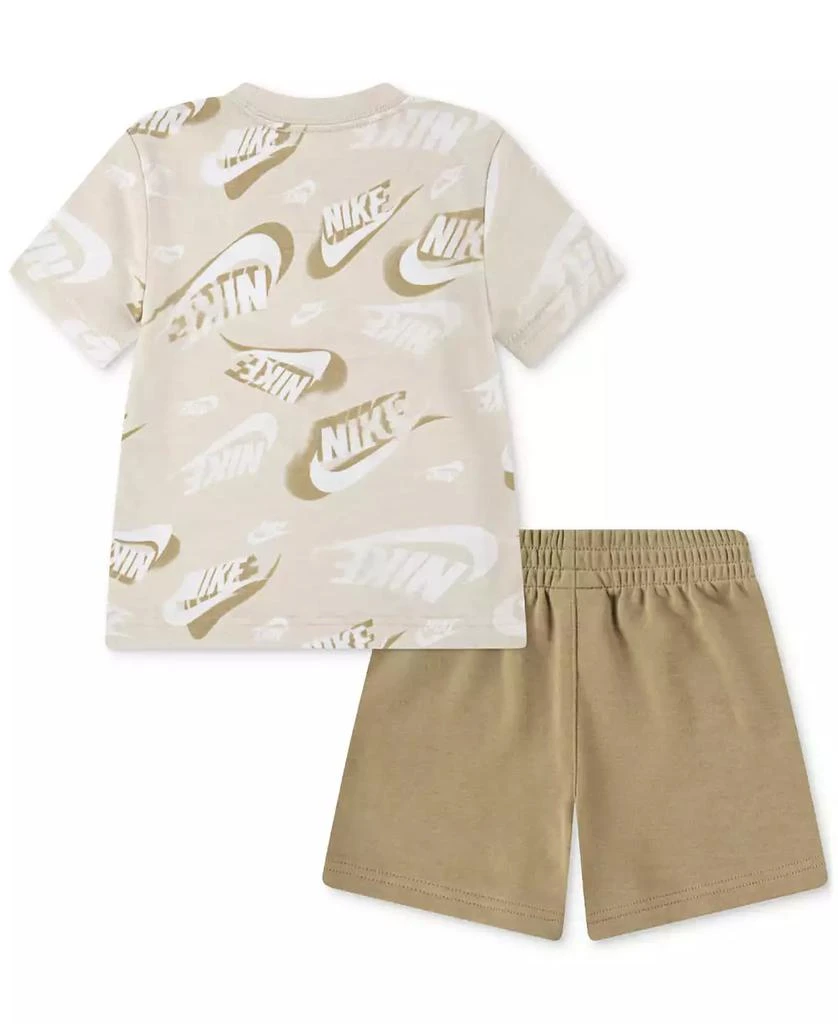 NIKE Baby Boys T-Shirt & French Terry Shorts, 2 Piece Set 2