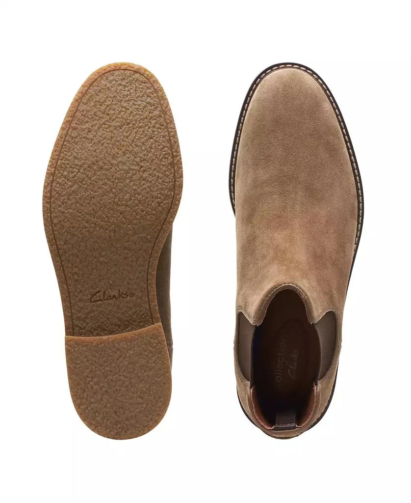 Clarks Men's Collection Jaxen Chelsea Suede Comfort Boots 4
