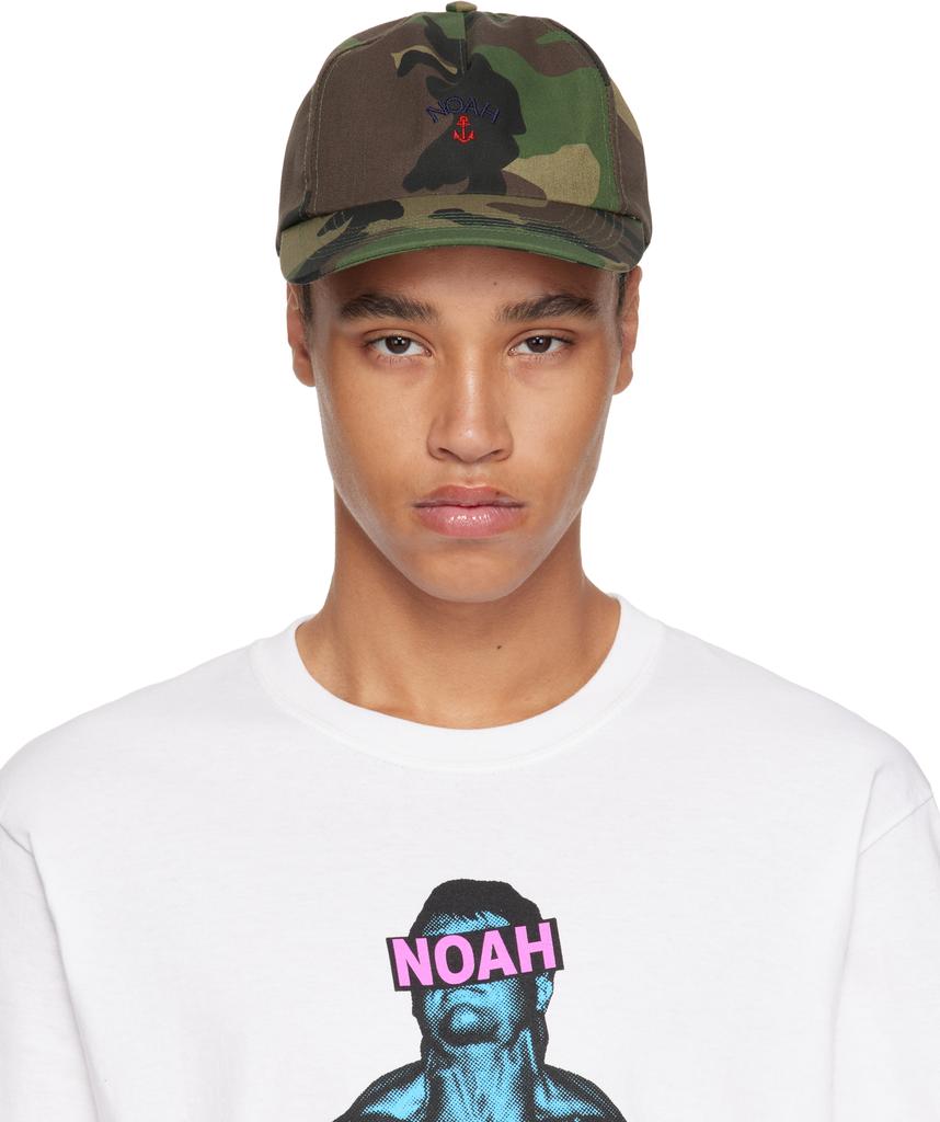 Noah Anchor Logo 5-Panel Cap Camo - Hats - Compare Prices