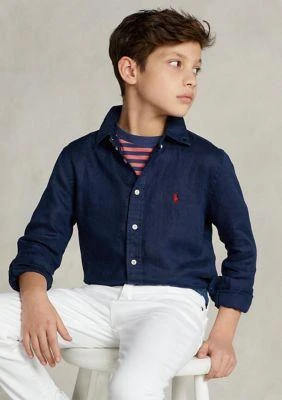 Ralph Lauren Lauren Childrenswear Boys 8 20 Linen Shirt 2
