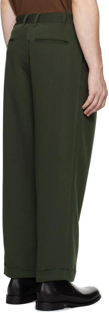 BEAMS PLUS Green 2 Pleats Trousers 3