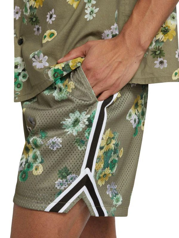 John Elliott Rivalry Floral Mesh Shorts 4