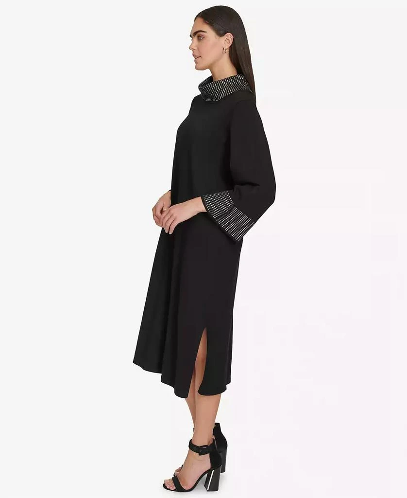 Calvin Klein Women's Mock-Neck Embellished Sheath Dress 3