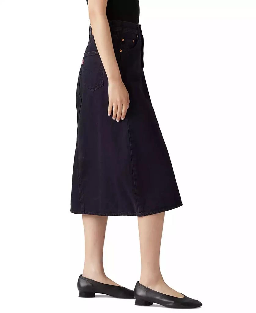 Levi's Women's High Rise A-Line Deconstructed Denim Skirt 3