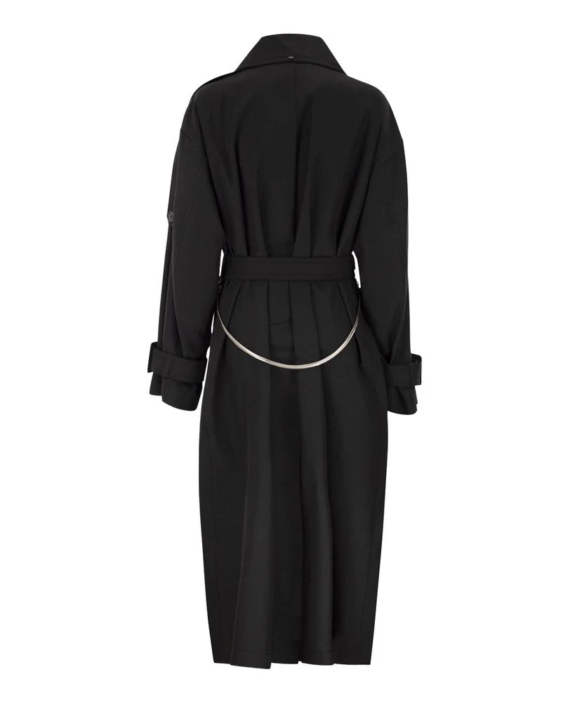 Max Mara Black Water Repellent Twill Trench 2