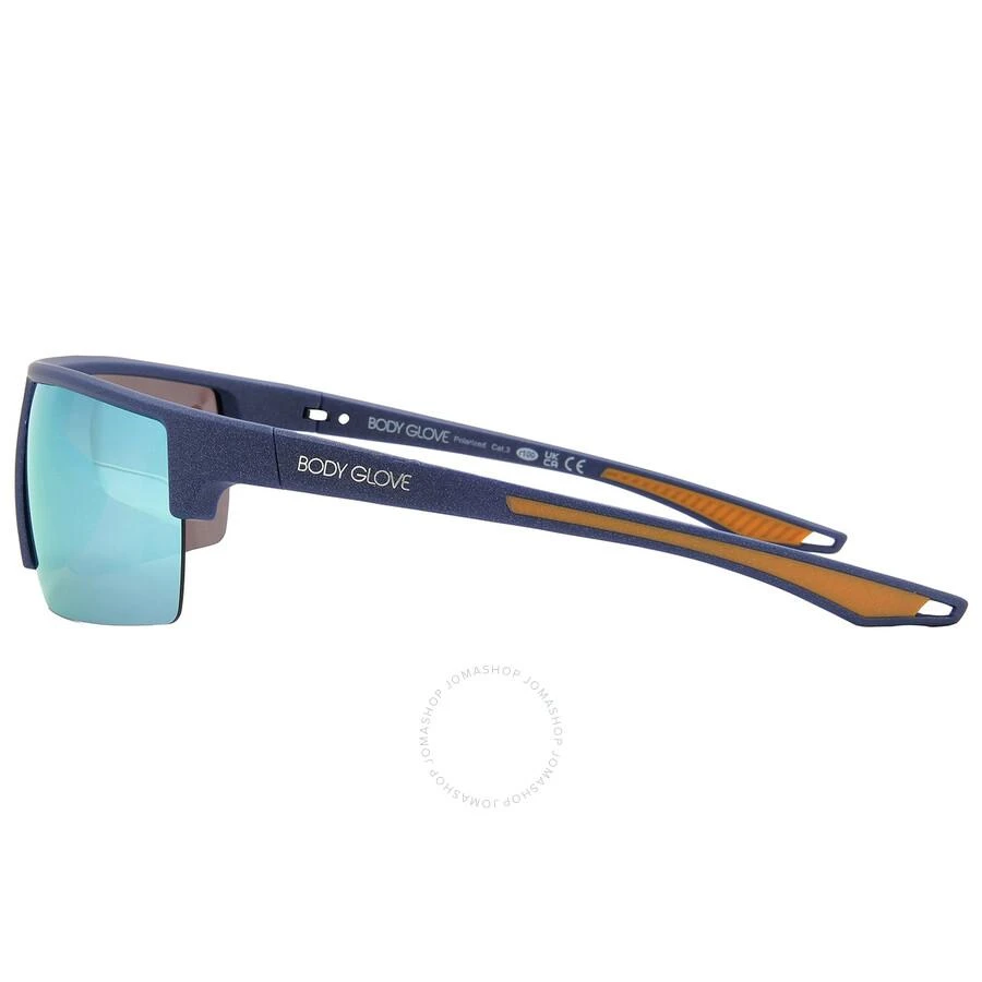 Body Glove Body Glove BG 23 439 Polarized Green Mirror Wrap Men's Sunglasses 10270157.CGR NVGRN 3