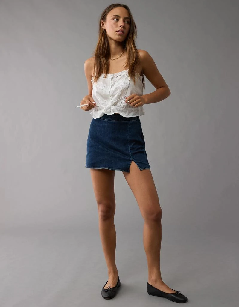 AE AE Next Level High-Waisted Denim Skort 1