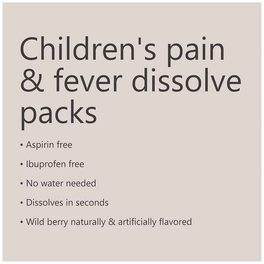 Walgreens Children's Pain & Fever Dissolve Packs Wild Berry 6