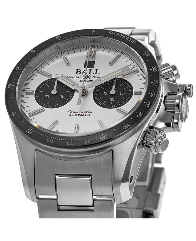 BALL Watch Ball Engineer Hydrocarbon Racer Chronograph Silver Dial Men's Watch CM2198C-S1CJ-SL 2